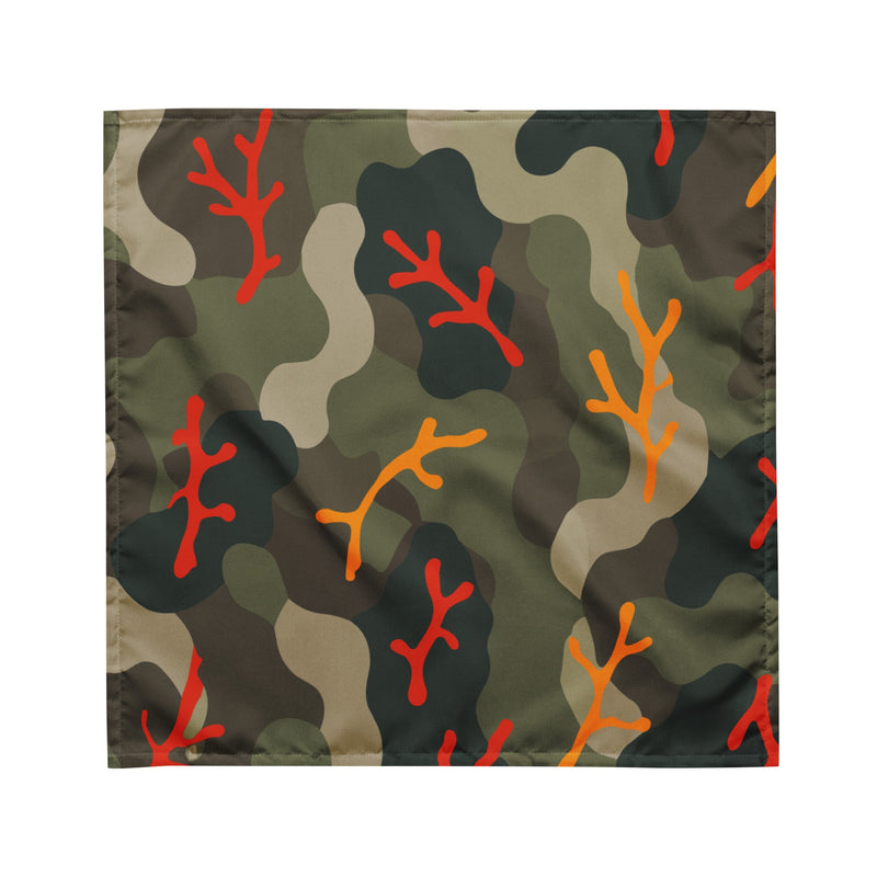 Woodland Coral Branch CAMO Bandana - M - Head