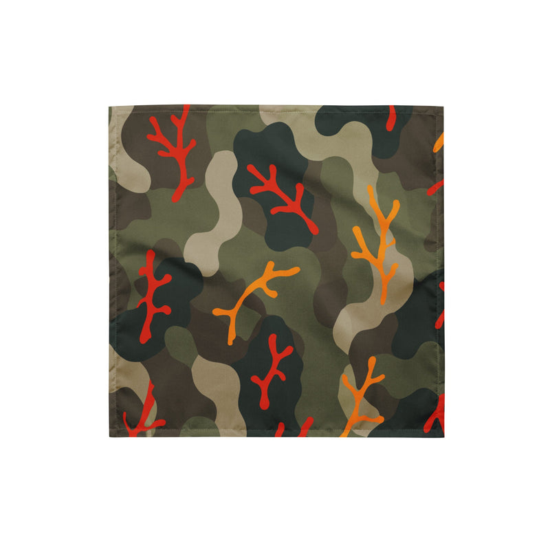 Woodland Coral Branch CAMO Bandana - S - Head