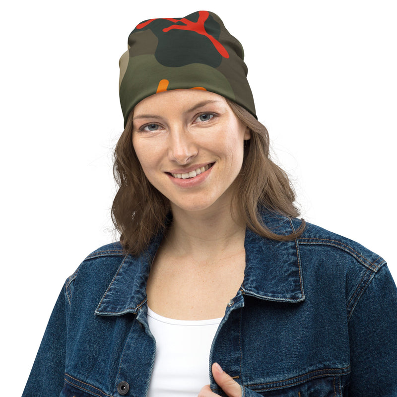 Woodland Coral Branch CAMO Beanie - Head