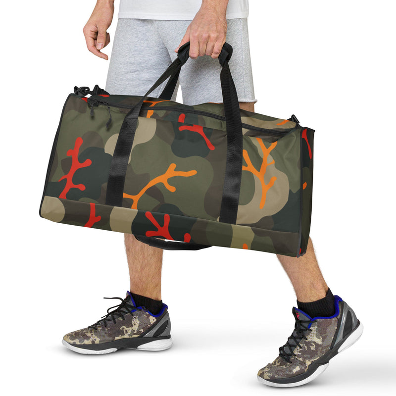Woodland Coral Branch CAMO Duffle Bag
