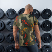 Woodland Coral Branch CAMO Mens Athletic T-Shirt - Shirt