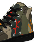 Woodland Coral Branch CAMO Mens High-Top Canvas Shoes