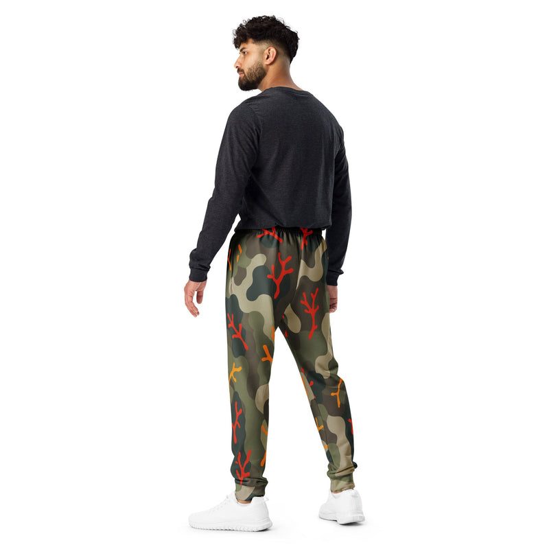 Woodland Coral Branch CAMO Mens Joggers - Men
