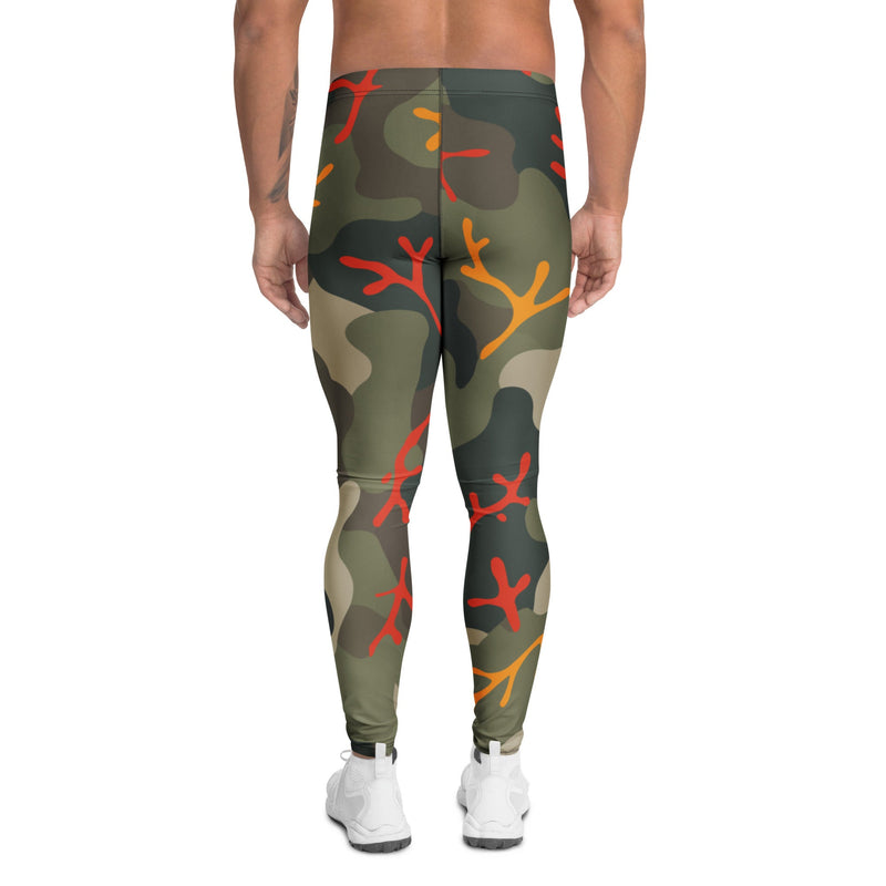 Woodland Coral Branch CAMO Mens Leggings - Men