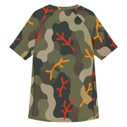 Woodland Coral Branch CAMO Mens Short-Sleeve Rash Guard - SS