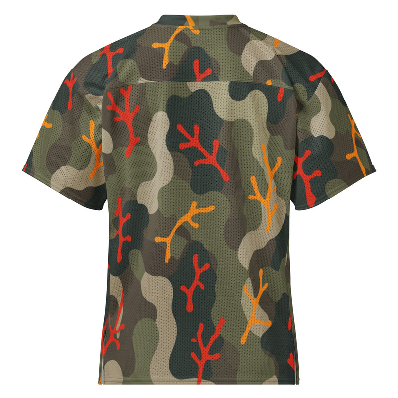 Woodland Coral Branch CAMO Unisex American Football Jersey