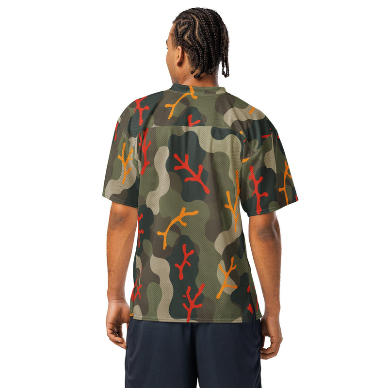 Woodland Coral Branch CAMO Unisex American Football Jersey