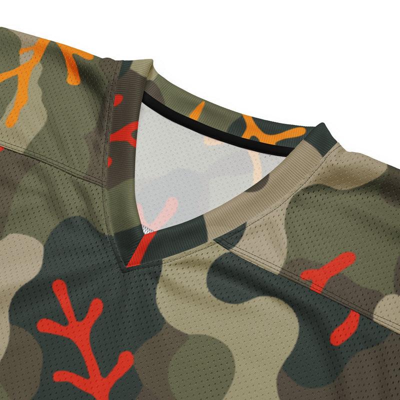 Woodland Coral Branch CAMO Unisex American Football Jersey