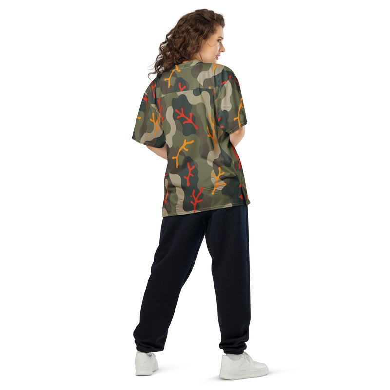 Woodland Coral Branch CAMO Unisex American Football Jersey