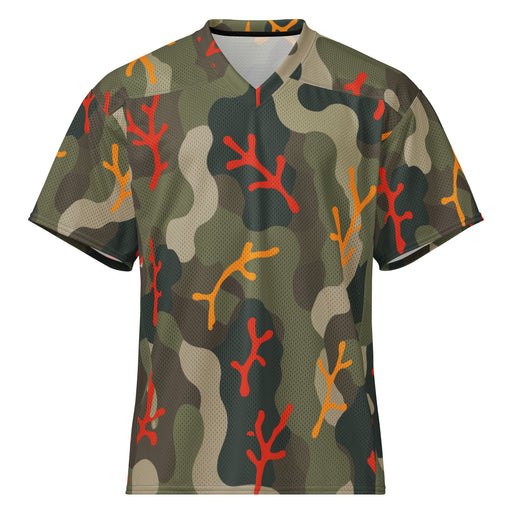 Woodland Coral Branch CAMO Unisex American Football Jersey