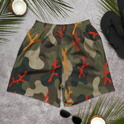 Woodland Coral Branch CAMO Unisex Athletic Long Shorts