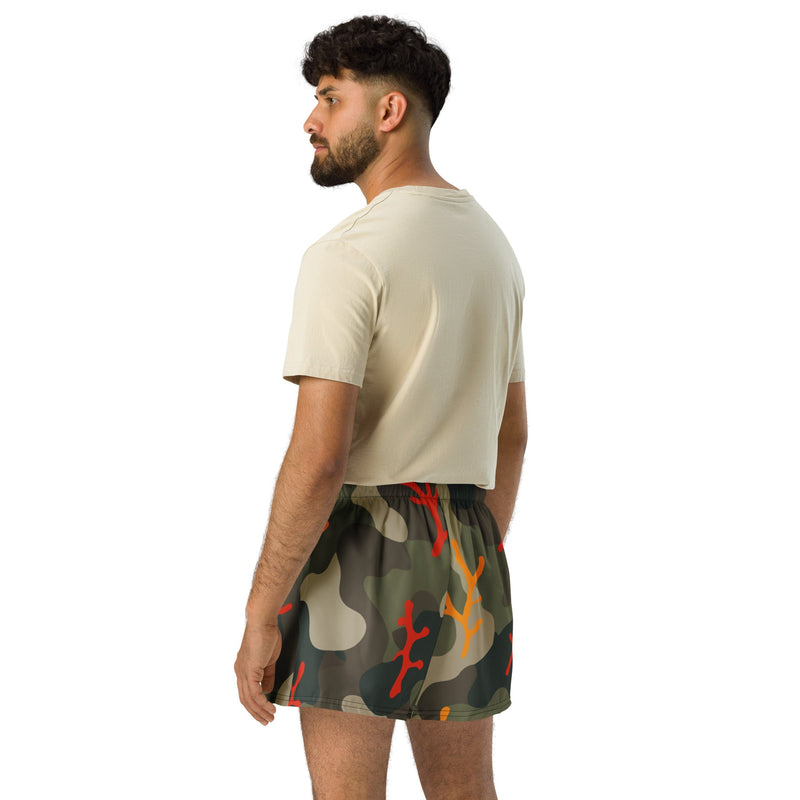 Woodland Coral Branch CAMO Unisex Athletic Shorts