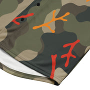 Woodland Coral Branch CAMO Unisex Baseball Jersey