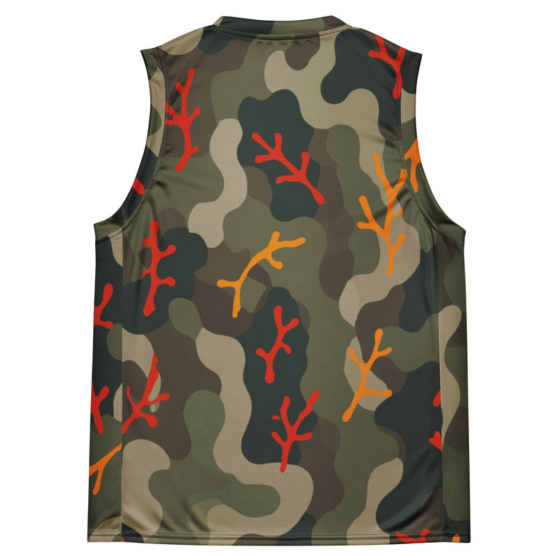 Woodland Coral Branch CAMO Unisex Basketball Jersey