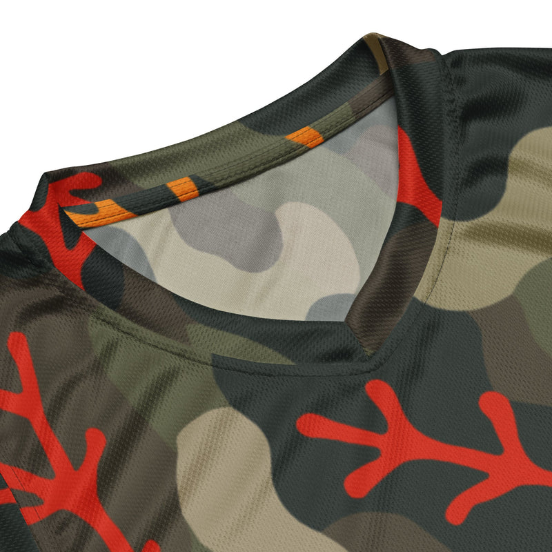 Woodland Coral Branch CAMO Unisex Basketball Jersey