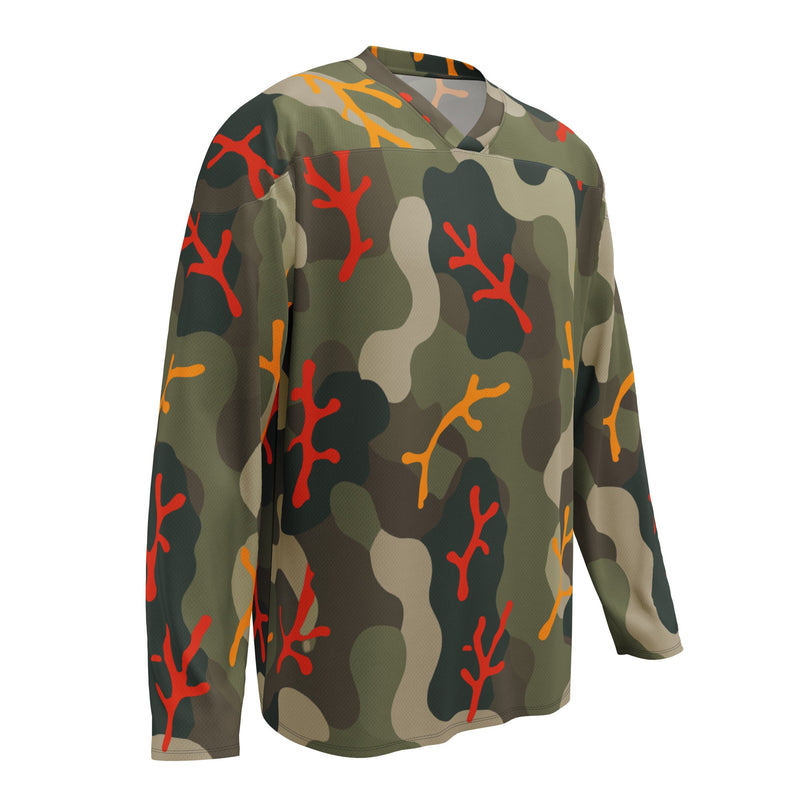 Woodland Coral Branch CAMO Unisex Hockey Fan Jersey