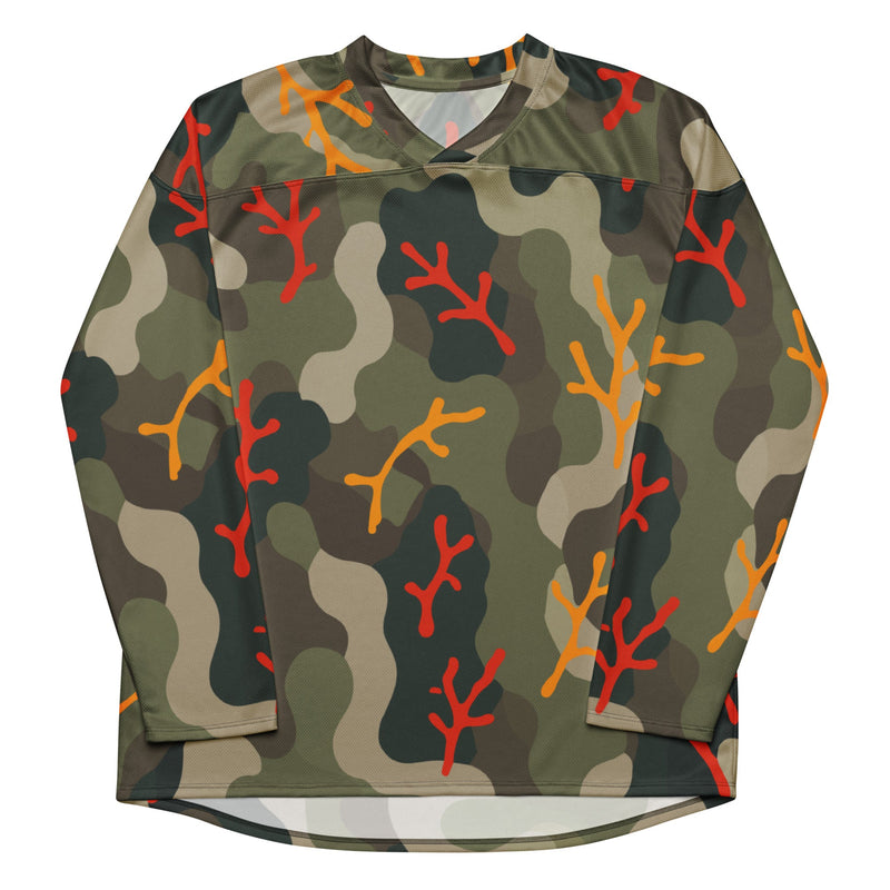 Woodland Coral Branch CAMO Unisex Hockey Fan Jersey