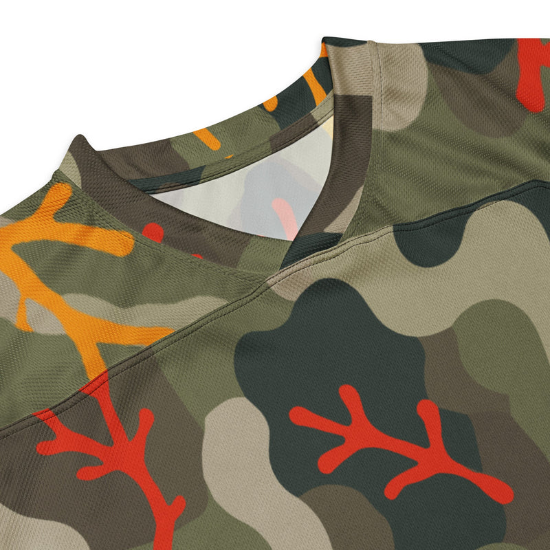 Woodland Coral Branch CAMO Unisex Hockey Fan Jersey