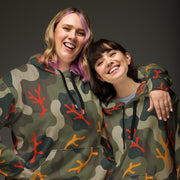 Woodland Coral Branch CAMO Unisex Hoodie