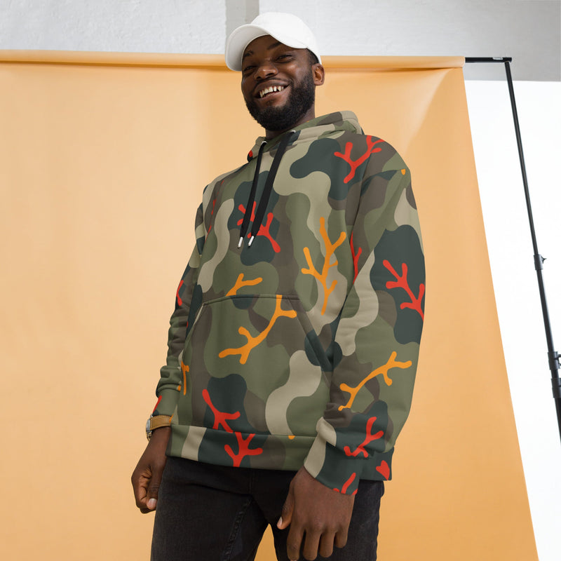 Woodland Coral Branch CAMO Unisex Hoodie