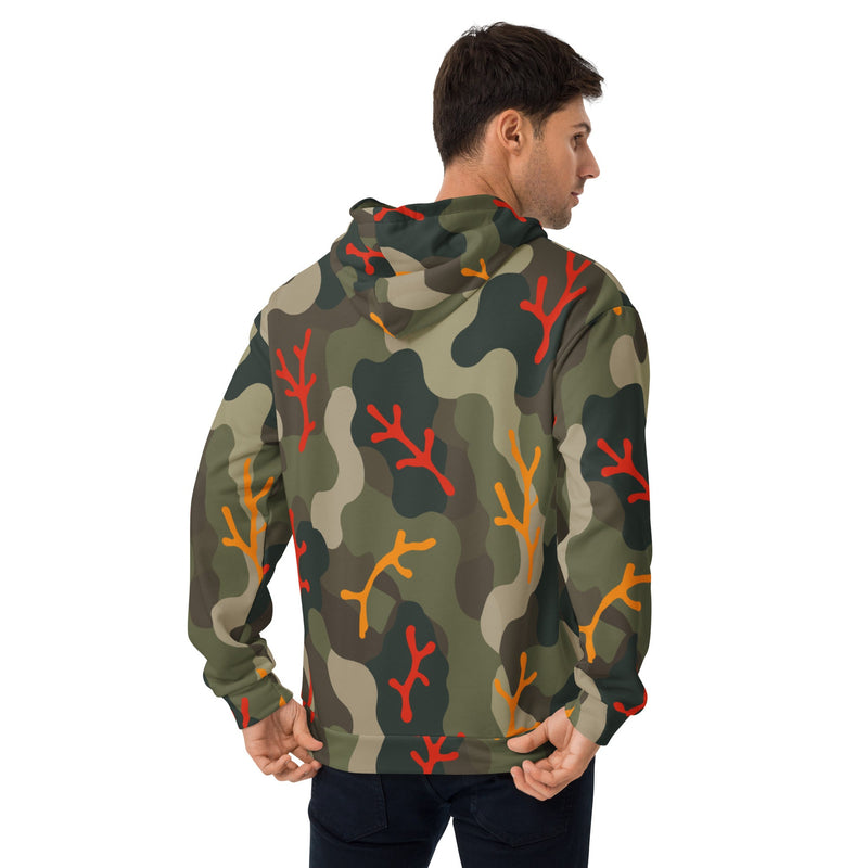 Woodland Coral Branch CAMO Unisex Hoodie