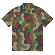 Woodland Coral Branch CAMO Unisex Short-Sleeve Button Shirt - Button-Up