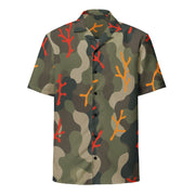 Woodland Coral Branch CAMO Unisex Short-Sleeve Button Shirt - Button-Up