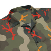 Woodland Coral Branch CAMO Unisex Short-Sleeve Button Shirt - Button-Up