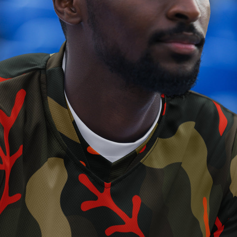 Woodland Coral Branch CAMO Unisex Sports Jersey