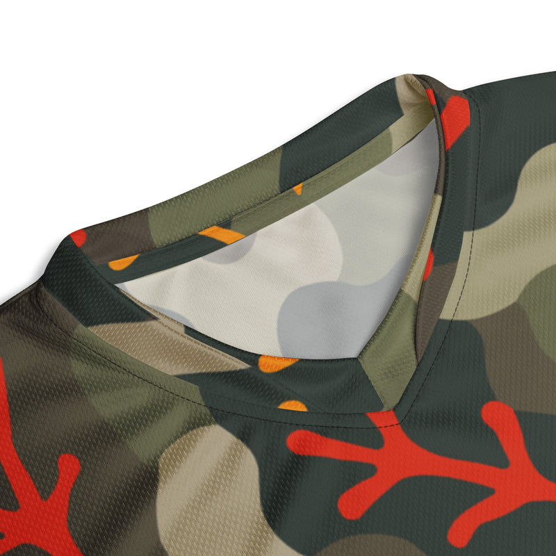 Woodland Coral Branch CAMO Unisex Sports Jersey