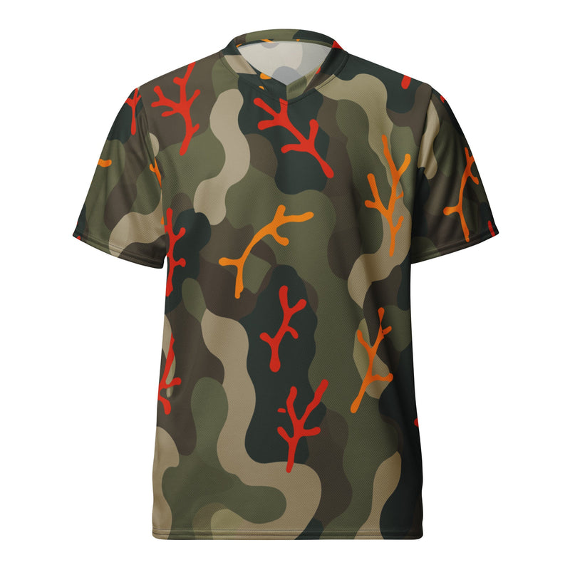 Woodland Coral Branch CAMO Unisex Sports Jersey
