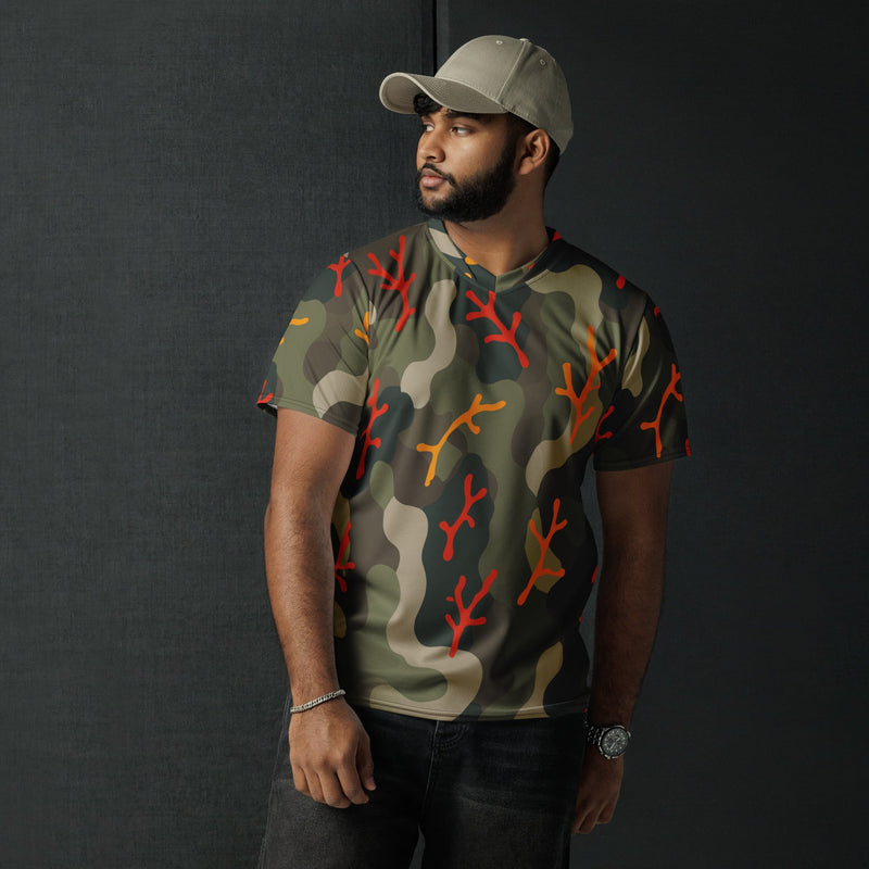 Woodland Coral Branch CAMO Unisex Sports Jersey