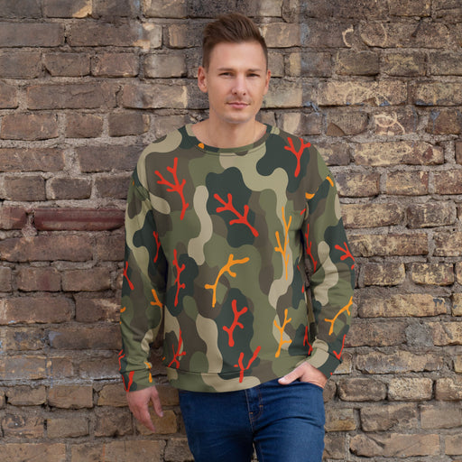 Woodland Coral Branch CAMO Unisex Sweatshirt - 2XS