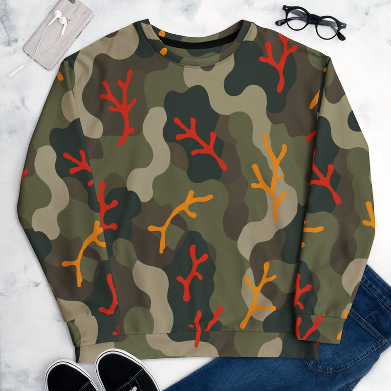 Woodland Coral Branch CAMO Unisex Sweatshirt