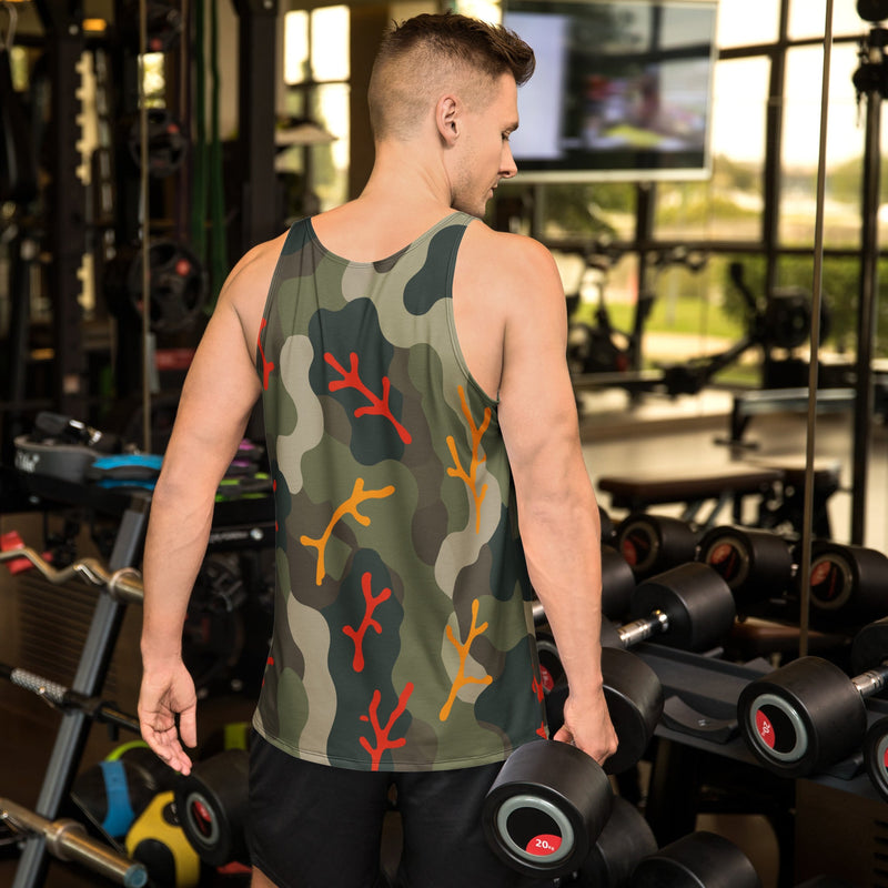 Woodland Coral Branch CAMO Unisex Tank Top - Shirt