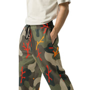 Woodland Coral Branch CAMO Unisex Wide-Leg Joggers