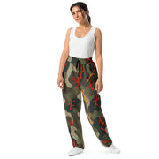 Woodland Coral Branch CAMO Unisex Wide-Leg Joggers