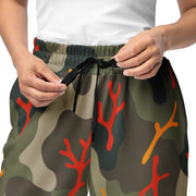 Woodland Coral Branch CAMO Unisex Wide-Leg Joggers