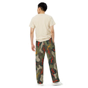 Woodland Coral Branch CAMO Unisex Wide-Leg Leisure Pants - Pant