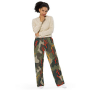 Woodland Coral Branch CAMO Unisex Wide-Leg Leisure Pants - Pant