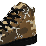 Xeno Sci-Fi Frontier Alien Marine CAMO Mens High-Top Canvas Shoes
