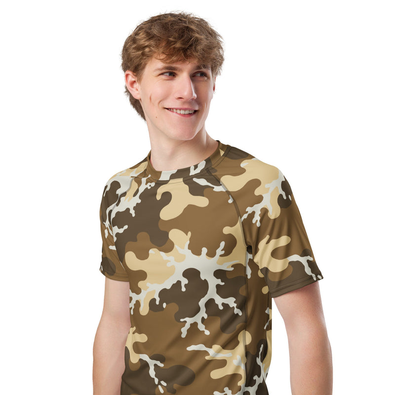 Xeno Sci-Fi Frontier Alien Marine CAMO Mens Short-Sleeve Rash Guard - SS
