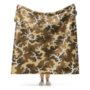 Xeno Sci-Fi Frontier Alien Marine CAMO Sherpa Blanket - 60″×80″