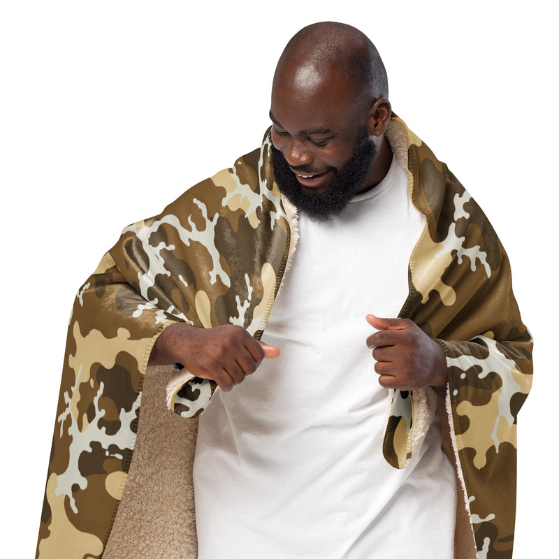 Xeno Sci-Fi Frontier Alien Marine CAMO Sherpa Blanket