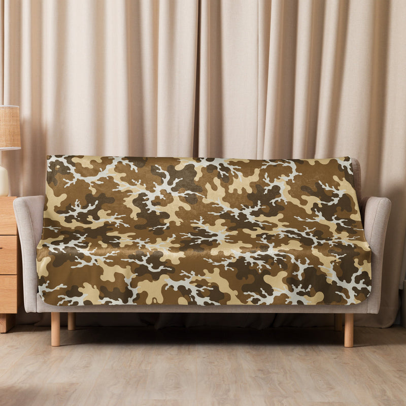 Xeno Sci-Fi Frontier Alien Marine CAMO Sherpa Blanket
