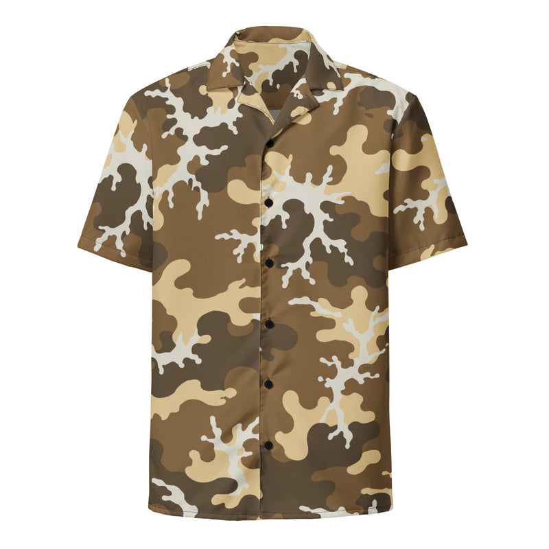 Xeno Sci-Fi Frontier Alien Marine CAMO Unisex Short-Sleeve Button Shirt - Button-Up