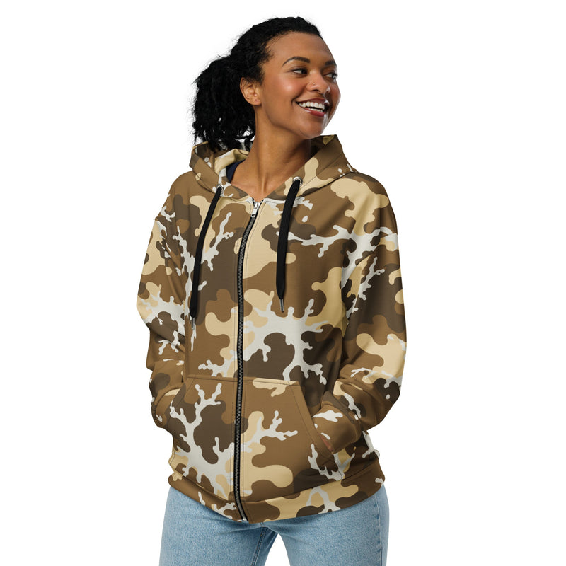 Xeno Sci-Fi Frontier Alien Marine CAMO Unisex Zip Hoodie