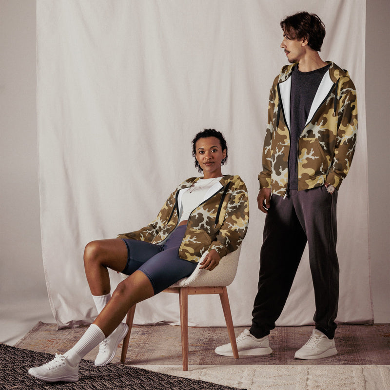 Xeno Sci-Fi Frontier Alien Marine CAMO Unisex Zip Hoodie