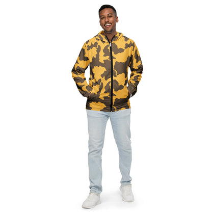 Yemeni Two Color Rock Desert CAMO Men’s windbreaker - Mens Windbreaker