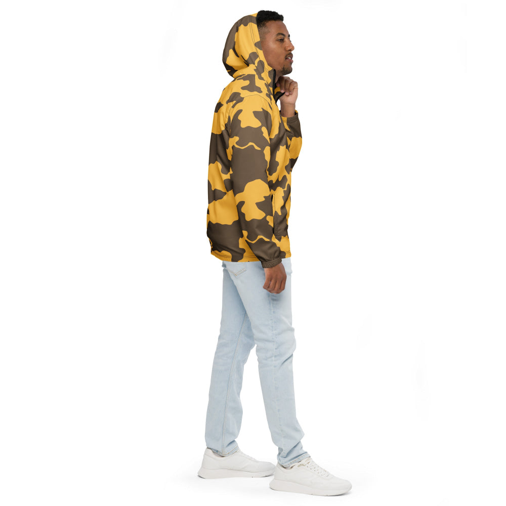 Yemeni Two Color Rock Desert CAMO Men’s windbreaker - Mens Windbreaker